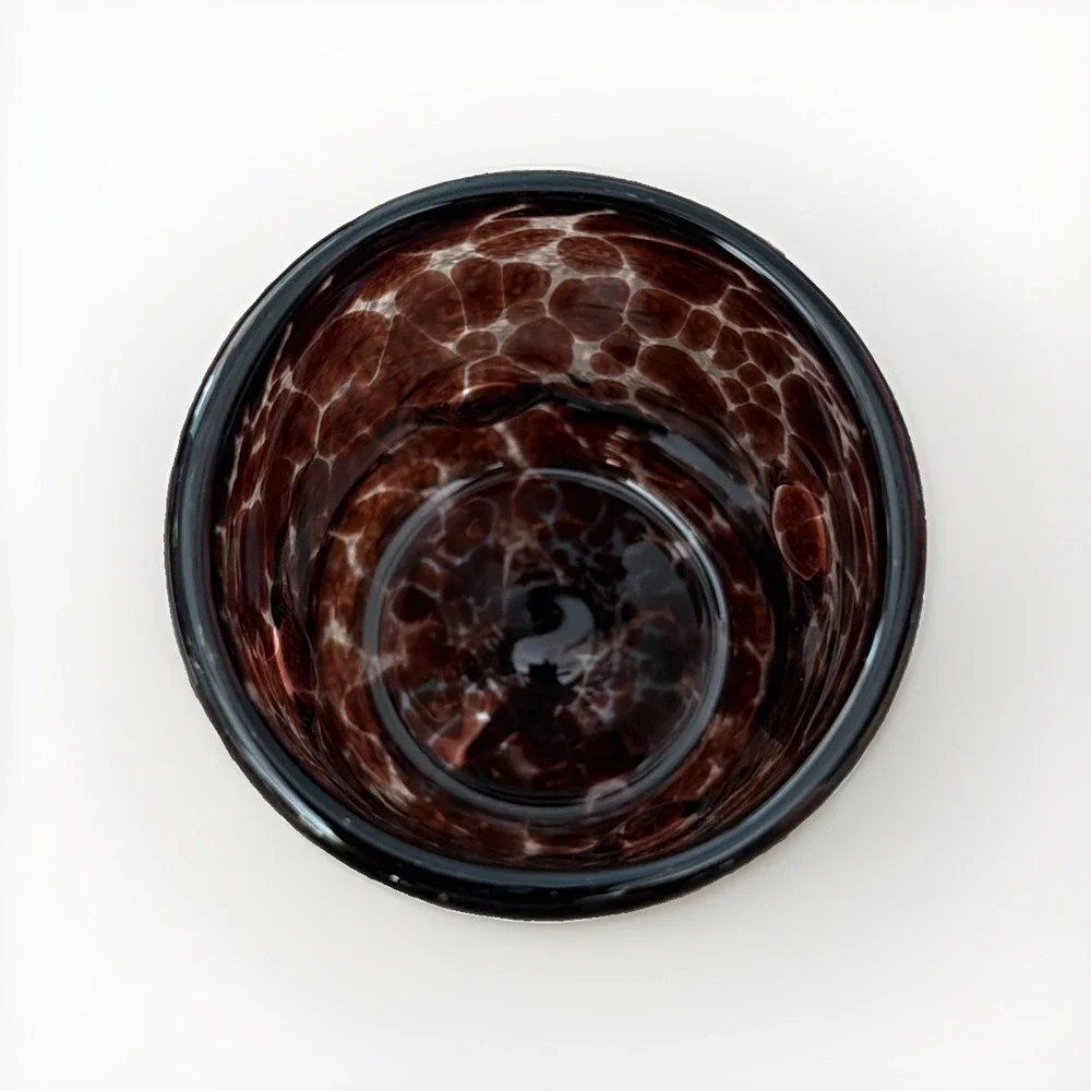 Anthropologie Mystic Icon Eyeball Juice Glass Brown Confetti New Halloween